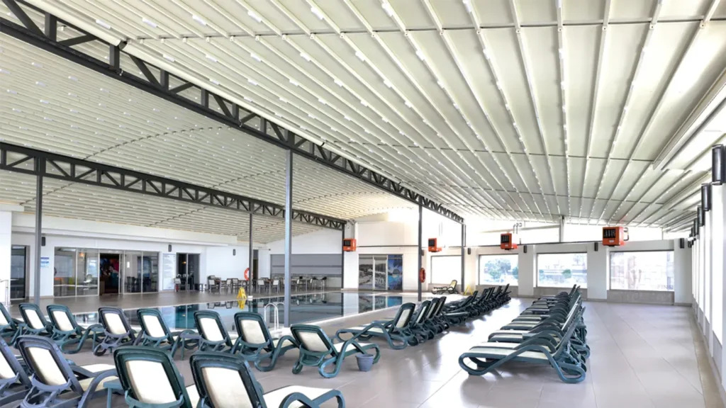 Sistemas de pérgola retrátil Sistema de teto de pérgola automático 14