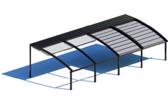 Pergola automática modelo radial